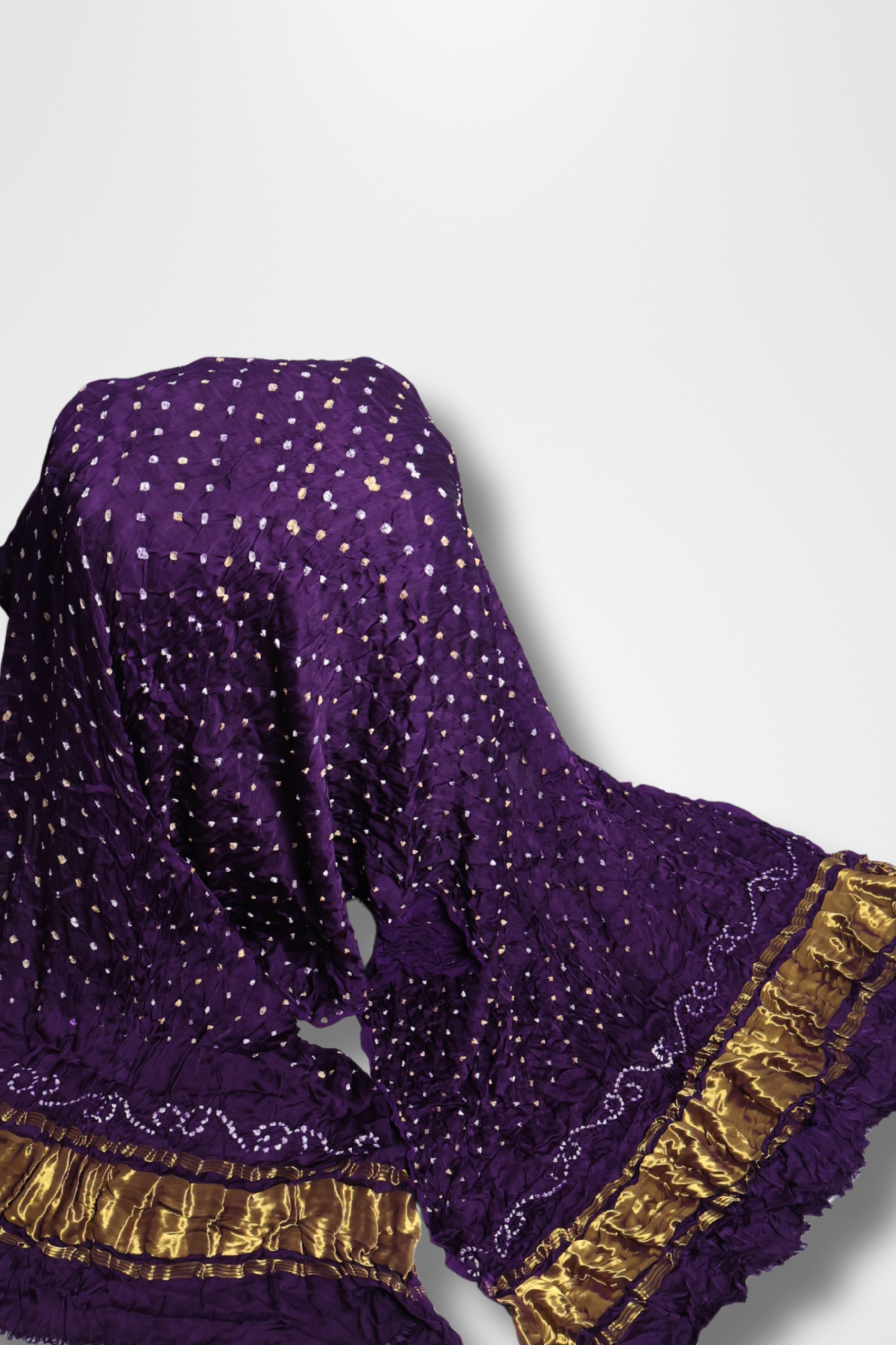 Bandhani Dupatta With Lagadi patta