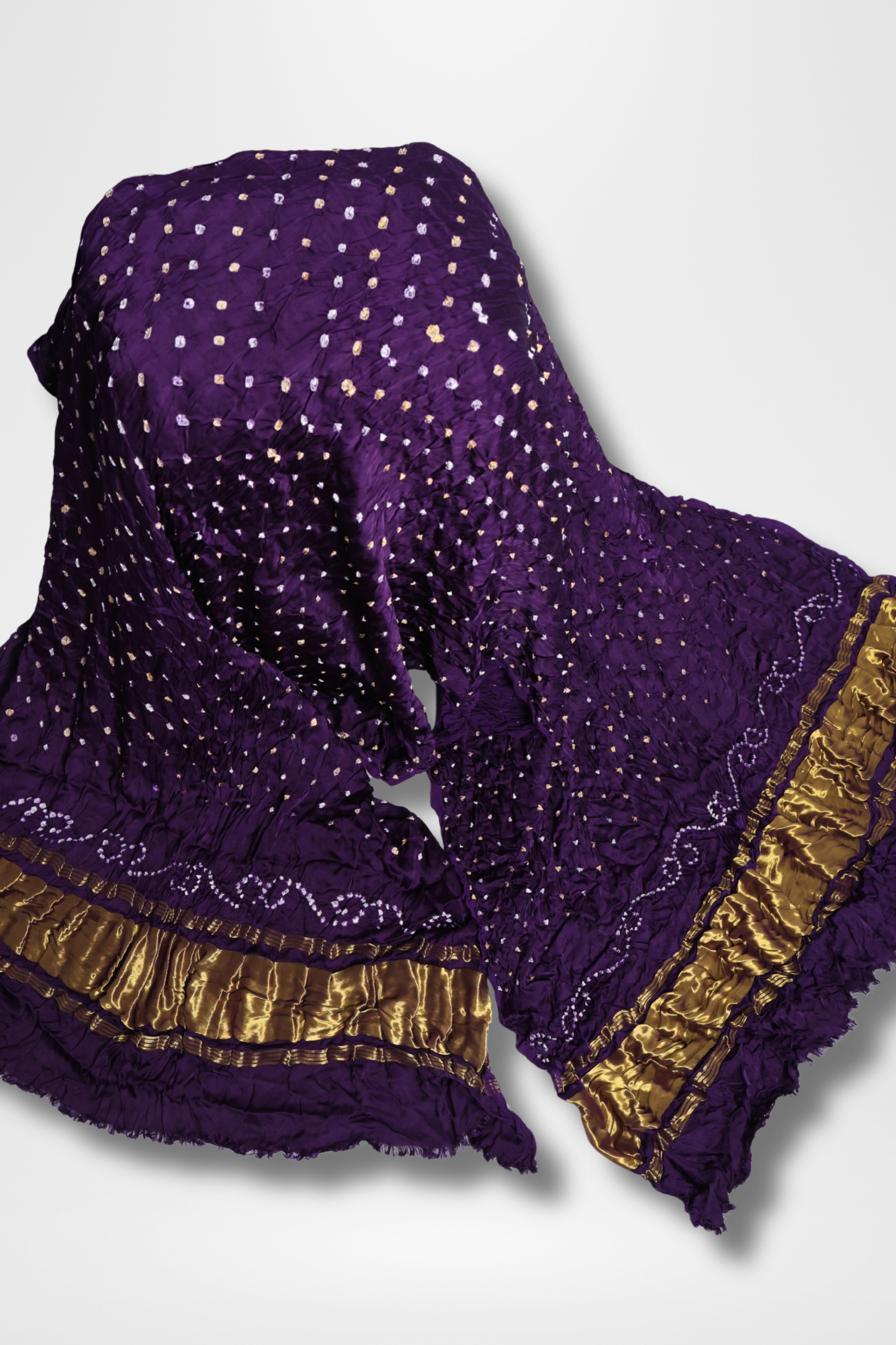 Bandhani Dupatta With Lagadi patta